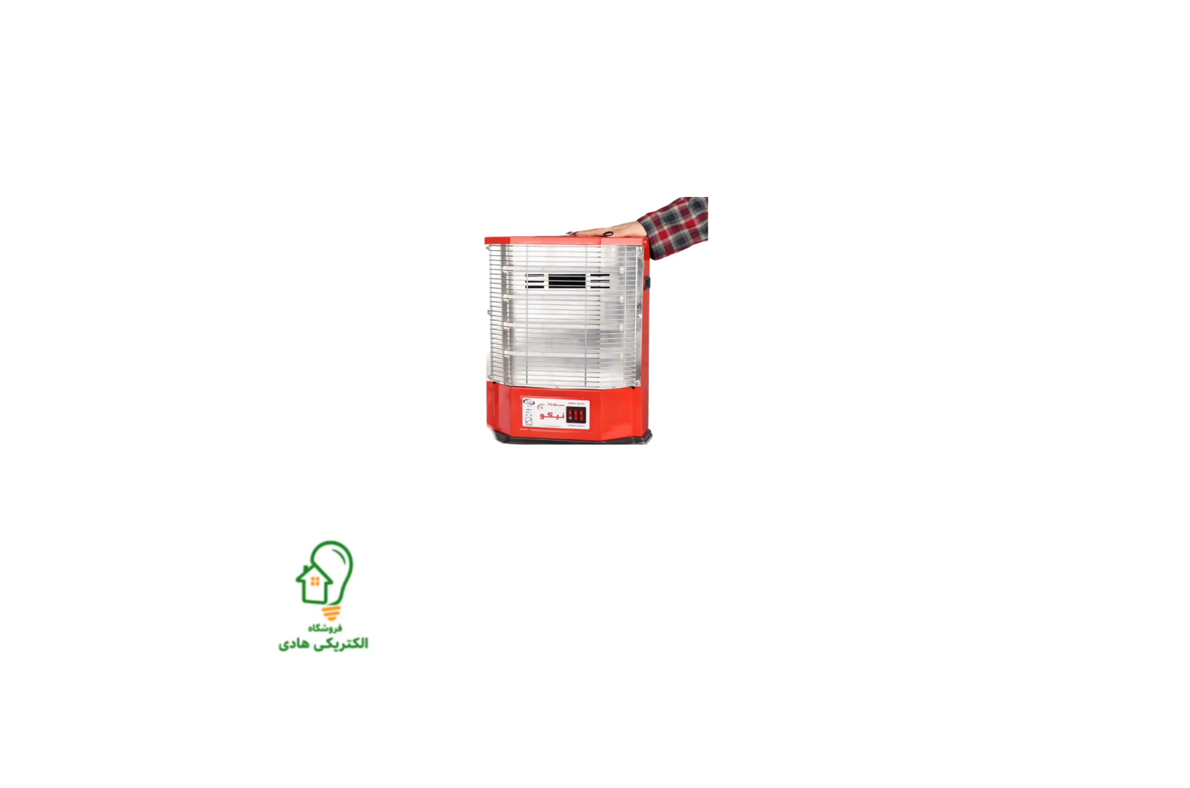 بخاری برقی ۴ شعله فن دار مدل نیکو